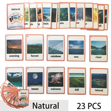 Load image into Gallery viewer, Children Baby English Learning Word Card Pocket Flash  Learning Montessori Educational Toys Word Table Game Card for kids