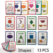 Load image into Gallery viewer, Children Baby English Learning Word Card Pocket Flash  Learning Montessori Educational Toys Word Table Game Card for kids