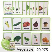 Load image into Gallery viewer, Children Baby English Learning Word Card Pocket Flash  Learning Montessori Educational Toys Word Table Game Card for kids