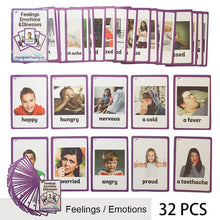 Load image into Gallery viewer, Children Baby English Learning Word Card Pocket Flash  Learning Montessori Educational Toys Word Table Game Card for kids