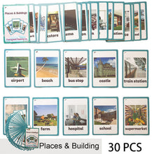 Load image into Gallery viewer, Children Baby English Learning Word Card Pocket Flash  Learning Montessori Educational Toys Word Table Game Card for kids