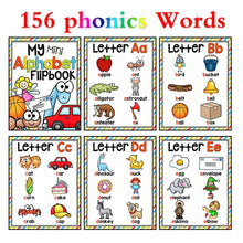 Load image into Gallery viewer, Children Baby English Learning Word Card Pocket Flash  Learning Montessori Educational Toys Word Table Game Card for kids